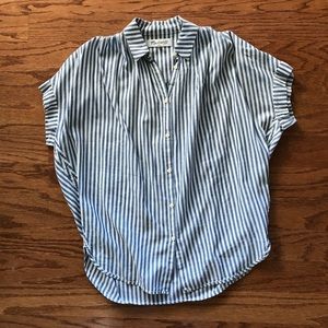 Madewell Blue Striped Central Shirt